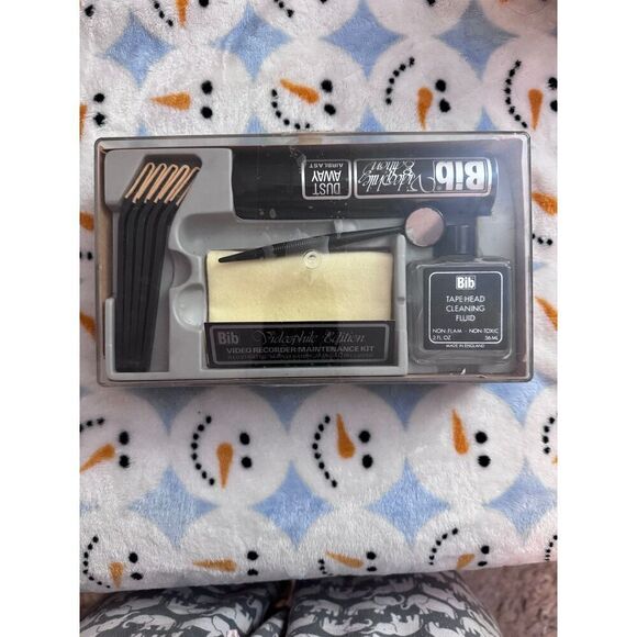 Bib Video Tape Head Cleaning Fluid Kit Videophile Edition England - Picture 3 of 7